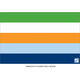 Blue, Orange and Green Stripes Placemats Image 2 of 2